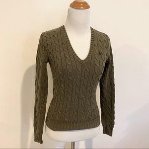Hunter green women’s Ralph Lauren sweater